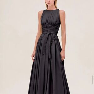 Alexis black Sleeveless Midi Dress